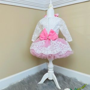 NewBorn BabyGirl Dress BabyShower GiftBaptism Set Luxury Baby Set ComingHome Set
